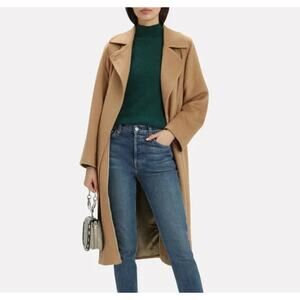 INTERMIX Sabina Sweater Turtleneck Baby Alpaca Size P XS Teal